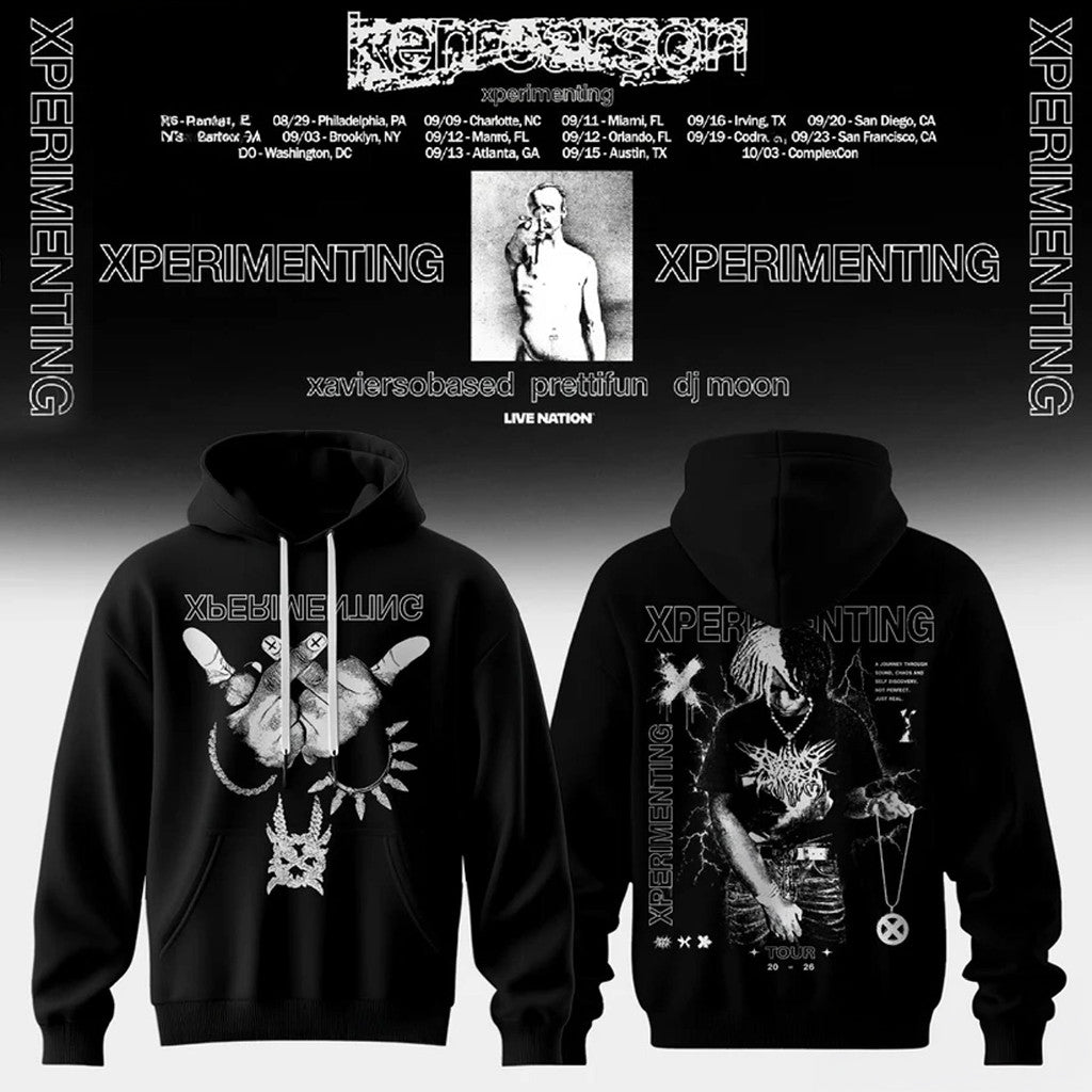 Ken Carson Xperimenting Hoodie Ken Carson Tour Merch 2026 Gifts For Rap Music Lovers - Merchluma