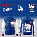 Los Angeles Dodgers Hello Kitty 2026 Hoodie LA Dodgers Merch Adorable Gift For Baseball Fans - Merchluma