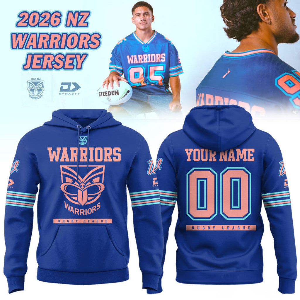 Personalized New Zealand Warriors Magic Round Hoodie 2026 NZ Warriors Merch Gift For Rugby Fans - Merchluma