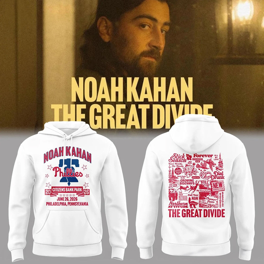 Noah Kahan The Great Divide Tour 2026 At Citizens Bank Park Hoodie Noah Kahan Concert Merch - Merchluma