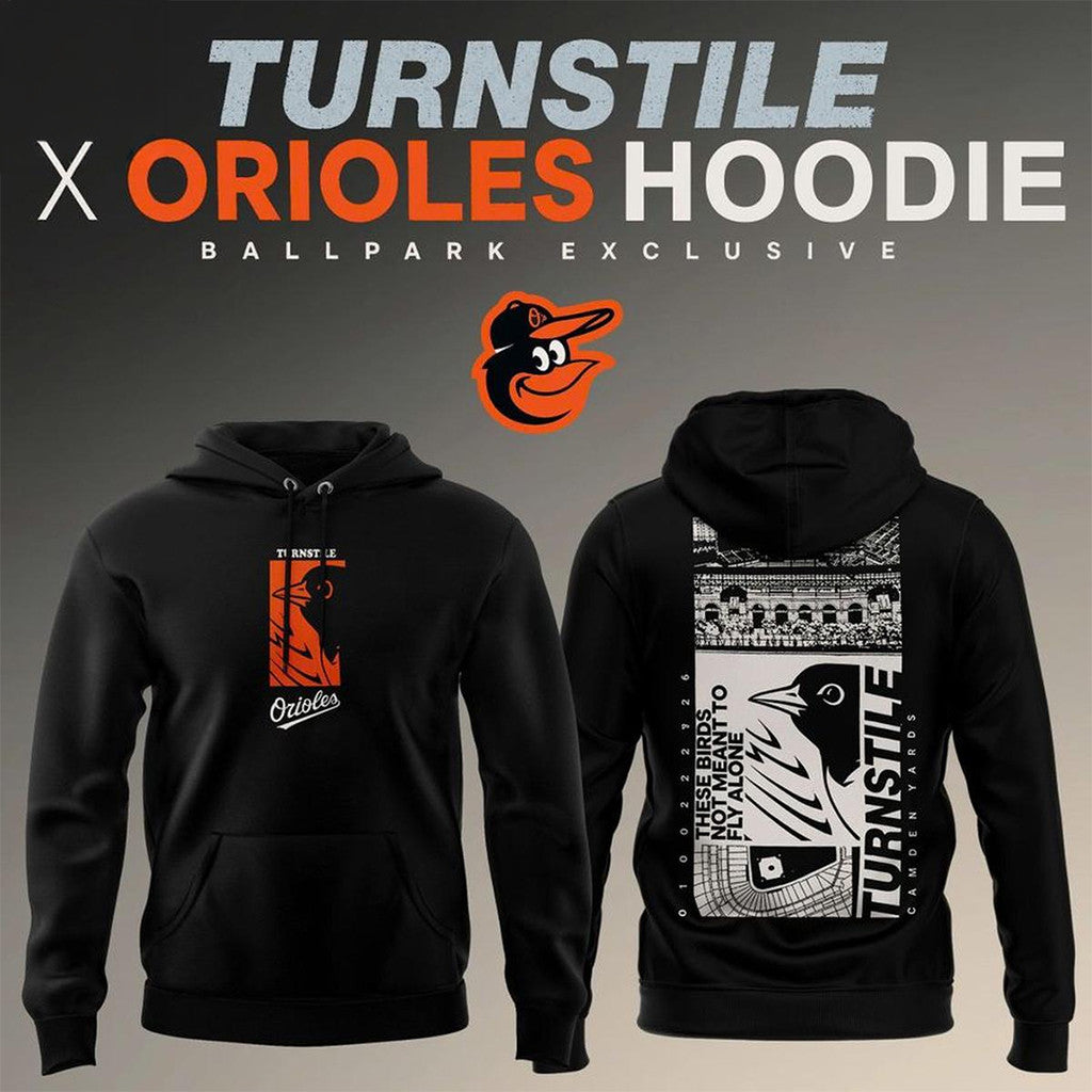 Baltimore Orioles X Turnstile 2026 Graphic Hoodie Baltimore Orioles Merch Baseball Fan Gifts - Merchluma