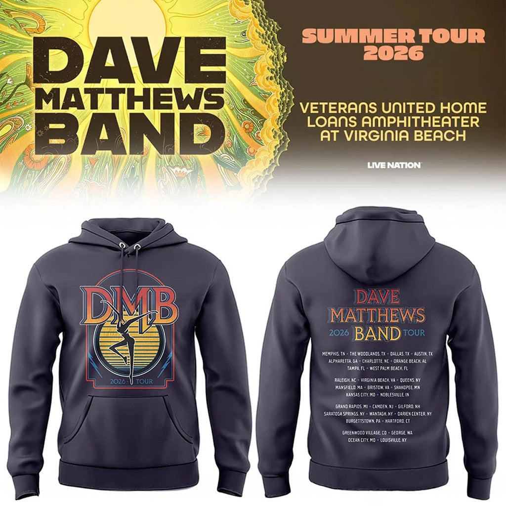 Dave Matthews Band Summer Tour 2026 Hoodie DMB Tour Merch Gifts For Music Lovers - Merchluma