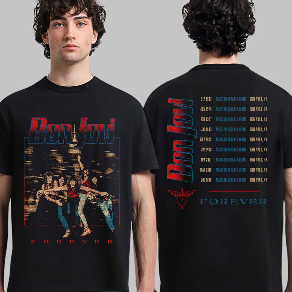 Bon Jovi Forever Tour 2026 T-Shirt Bon Jovi New York City Merch Present - Merchluma