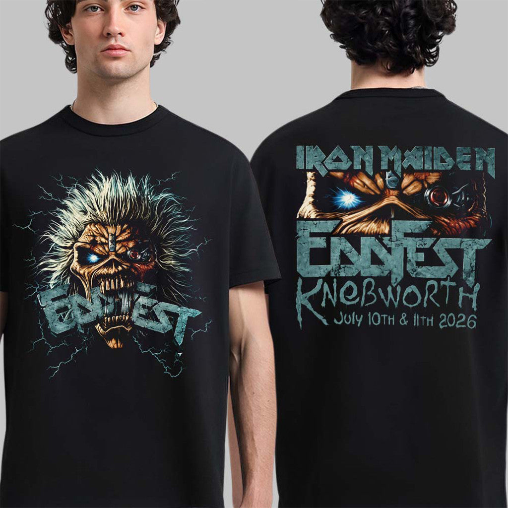 Iron Maiden Eddfest Knebworth 2026 T-Shirt Iron Maiden Merch Birthday Ideas For Men - Merchluma