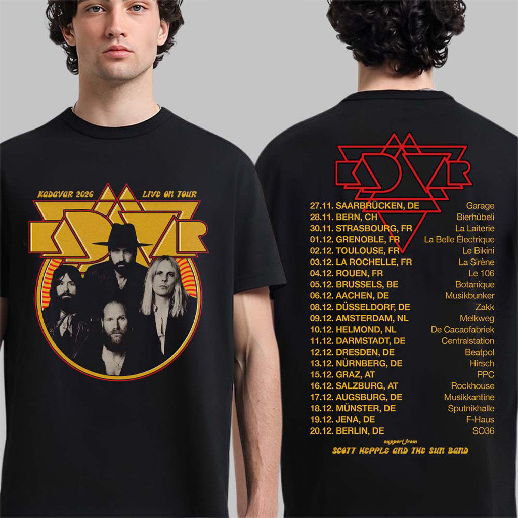 Kadavar 2026 Live On Tour EU And UK Schedule Dates T-Shirt Kadavar Merch Useful Gifts For Him - Merchluma