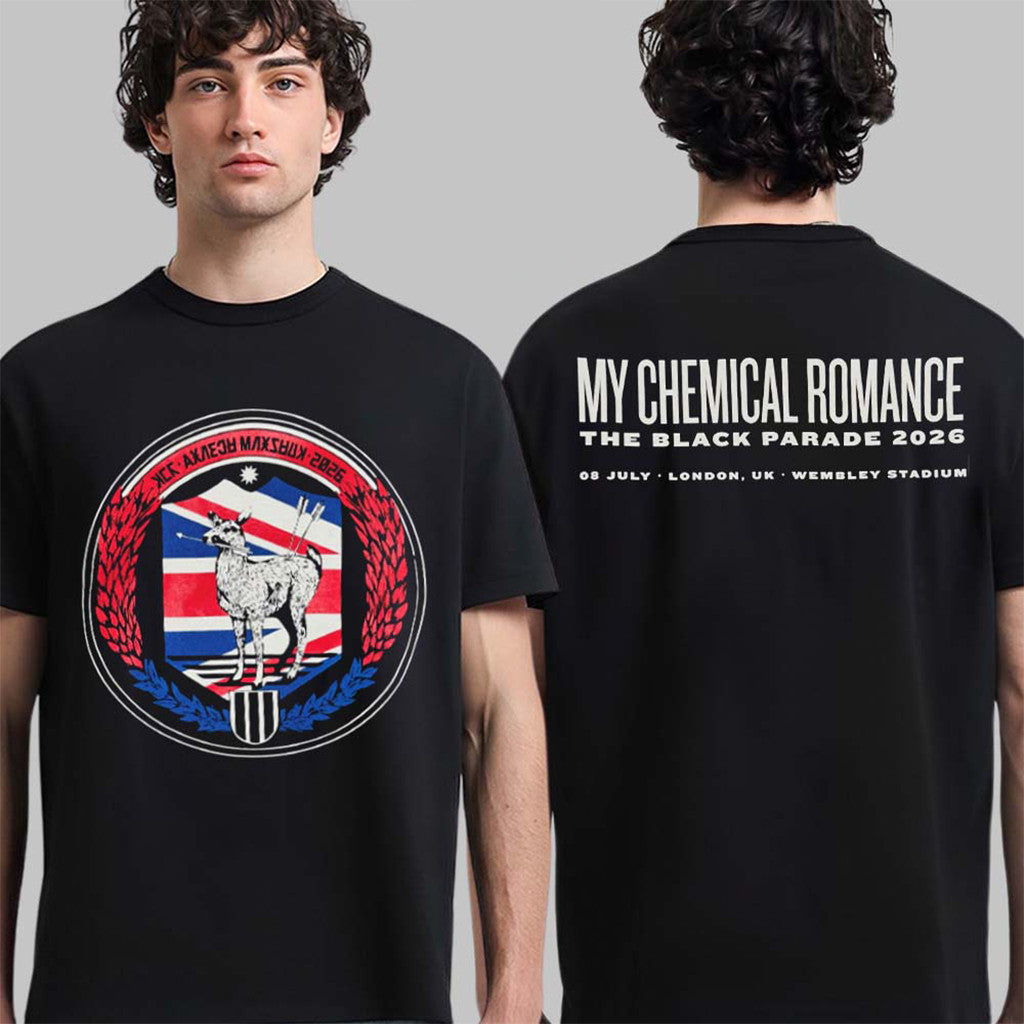 My Chemical Romance London UK T-Shirt The Black Parade 2026 Shirt Birthday Gift For Husband - Merchluma