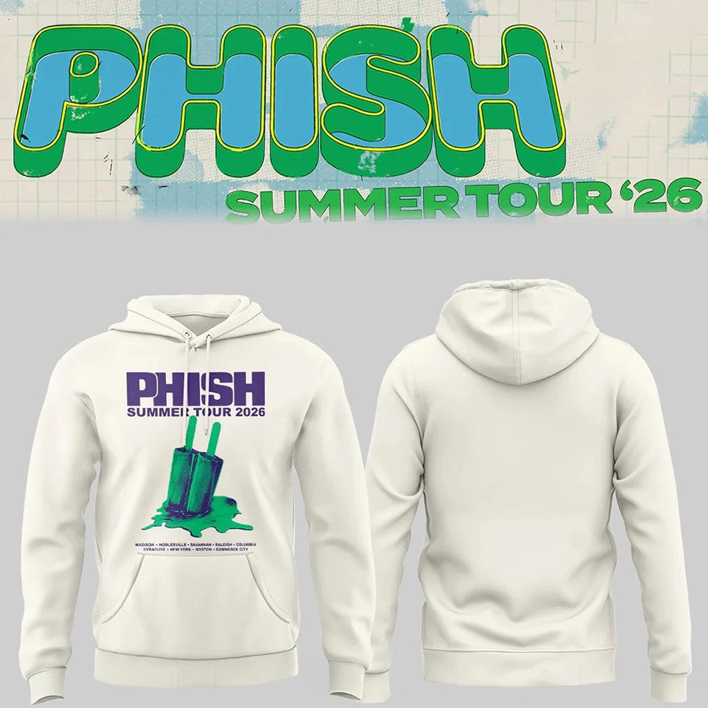 Phish Summer Tour 2026 Melted Hoodie Phish Band Merch Gifts For Music Lovers - Merchluma