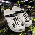 Monster Energy White Clogs Crocs 2026 Monster Energy Merch Useful Gifts For Dad - Merchluma