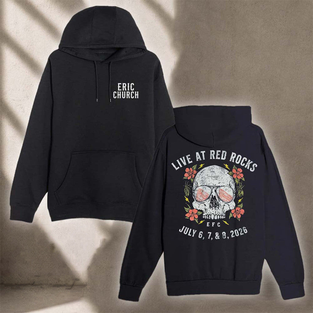Eric Church Merch Live At Red Rocks 2026 Hoodie Birthday Ideas For Him - Merchluma