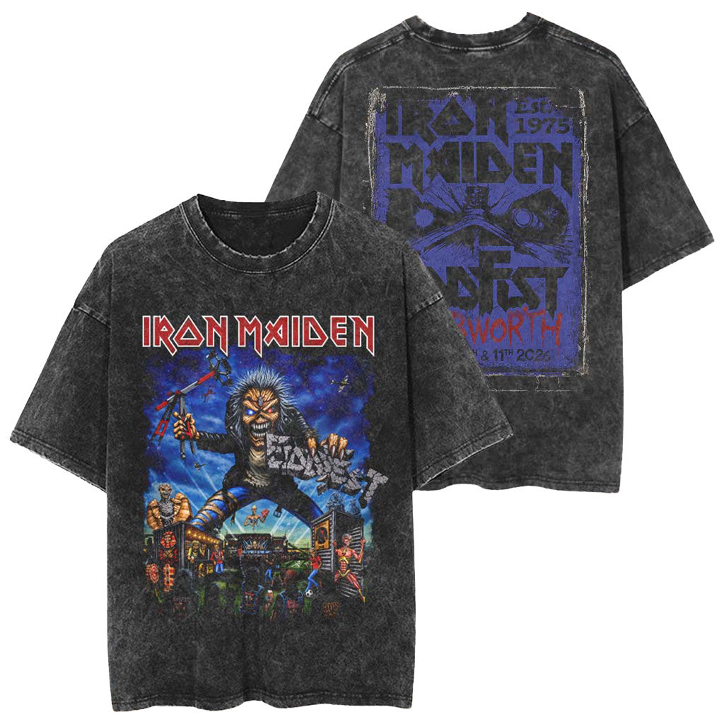 Iron Maiden Eddfest 2026 Merch Iron Maiden Vintage T-Shirt Gifts For My Husband - Merchluma