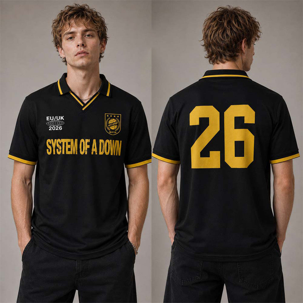 System Of A Down Berlin 2026 V-Neck Jersey Olympiastadion Berlin SOAD Merch Presents - Merchluma