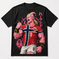 Erling Haaland Majin Buu Dragon Ball Z Character T-Shirt Erling Haaland Norway World Cup Merch - Merchluma
