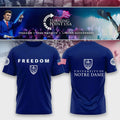 Notre Dame Campus X Freedom Turning Point USA Shirt 2026 TPUSA Merch Gifts For My Boyfriend - Merchluma