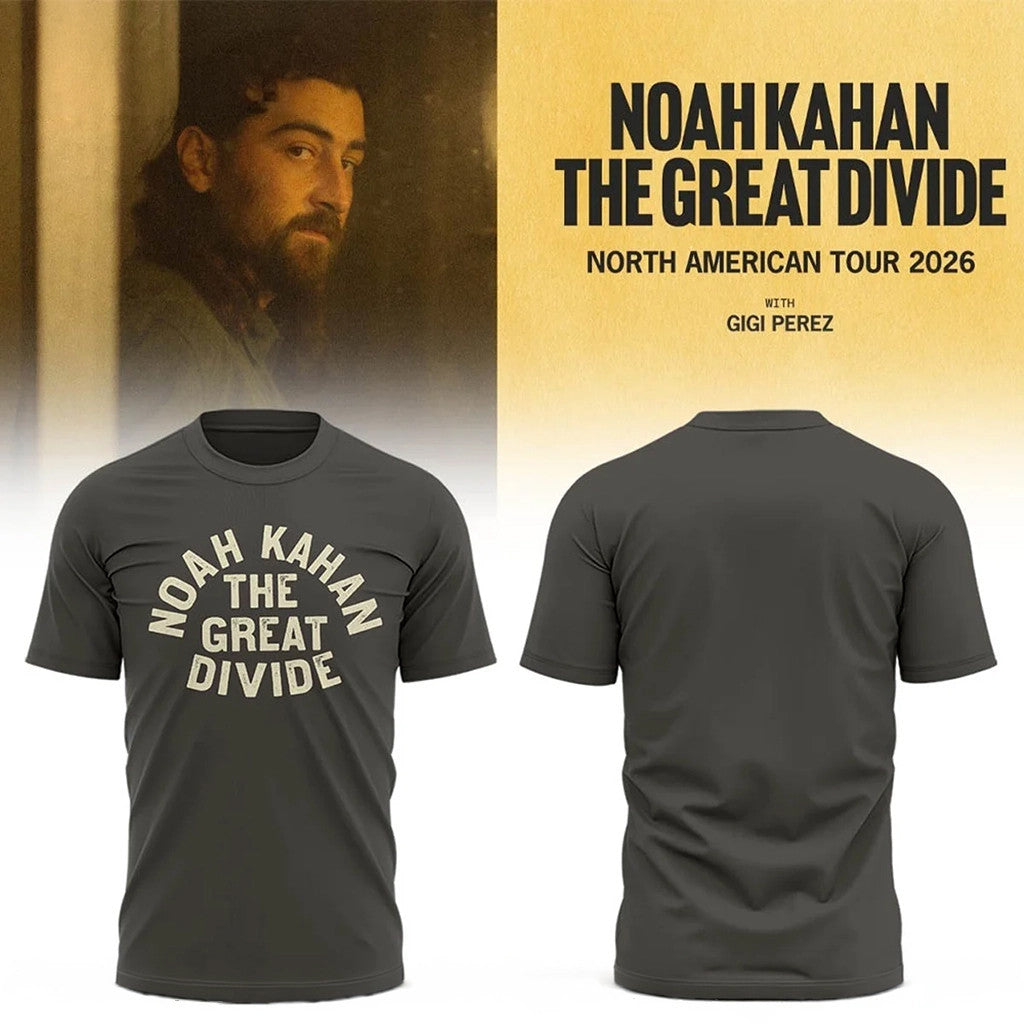 Noah Kahan Tour Merch 2026 NK The Great Divide Tour T-Shirt Presents For Music Lovers - Merchluma