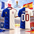 Personalized Spain X France 2026 FIFA World Cup Mashup T-Shirt Game Day Shirt Gift For Men - Merchluma