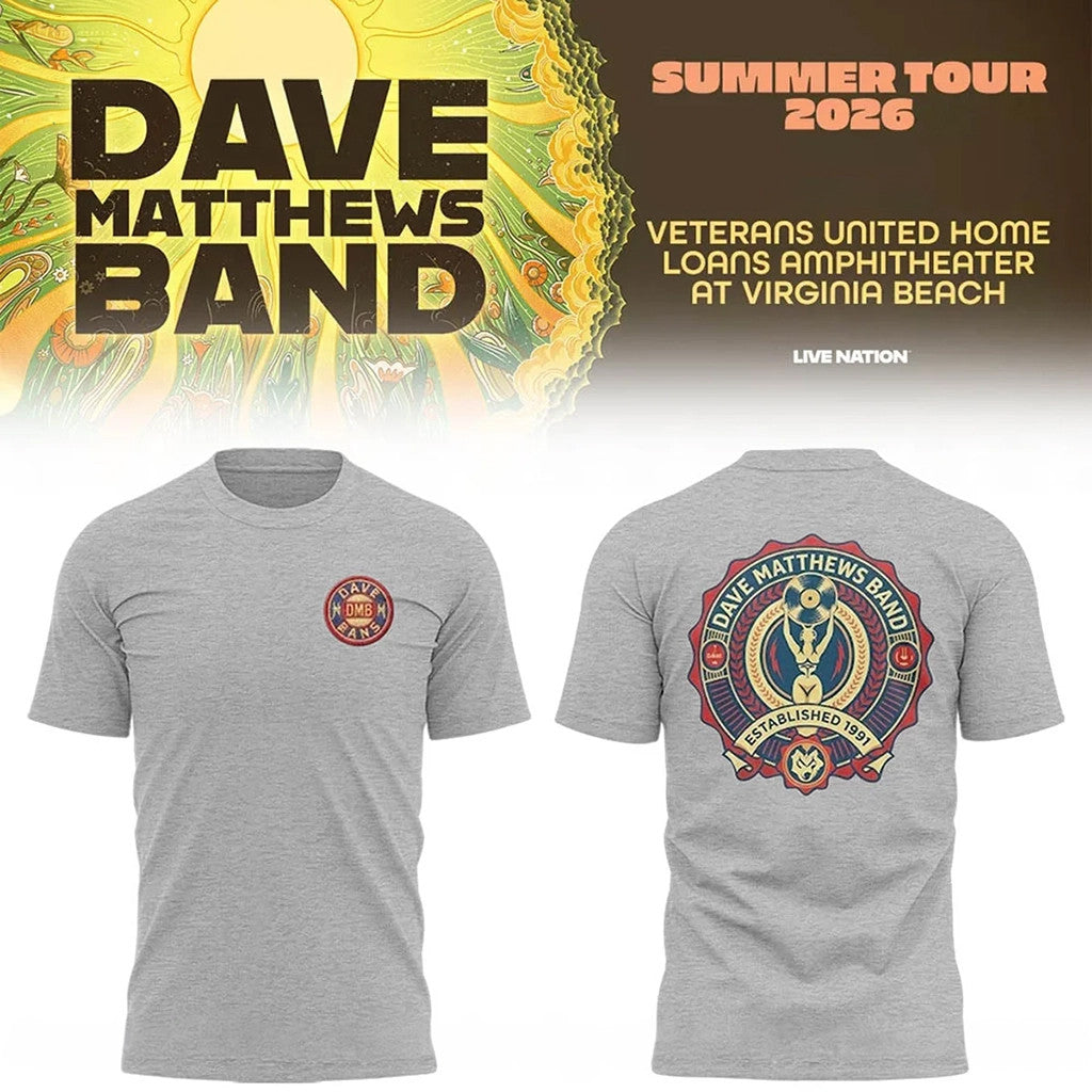 Dave Matthews Band Merch 2026 DMB Summer Tour T-Shirt Gifts For Music Lovers - Merchluma