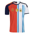 Argentina X Spain Merch FIFA World Cup 2026 Mashup T-Shirt Best Gifts For Brother - Merchluma