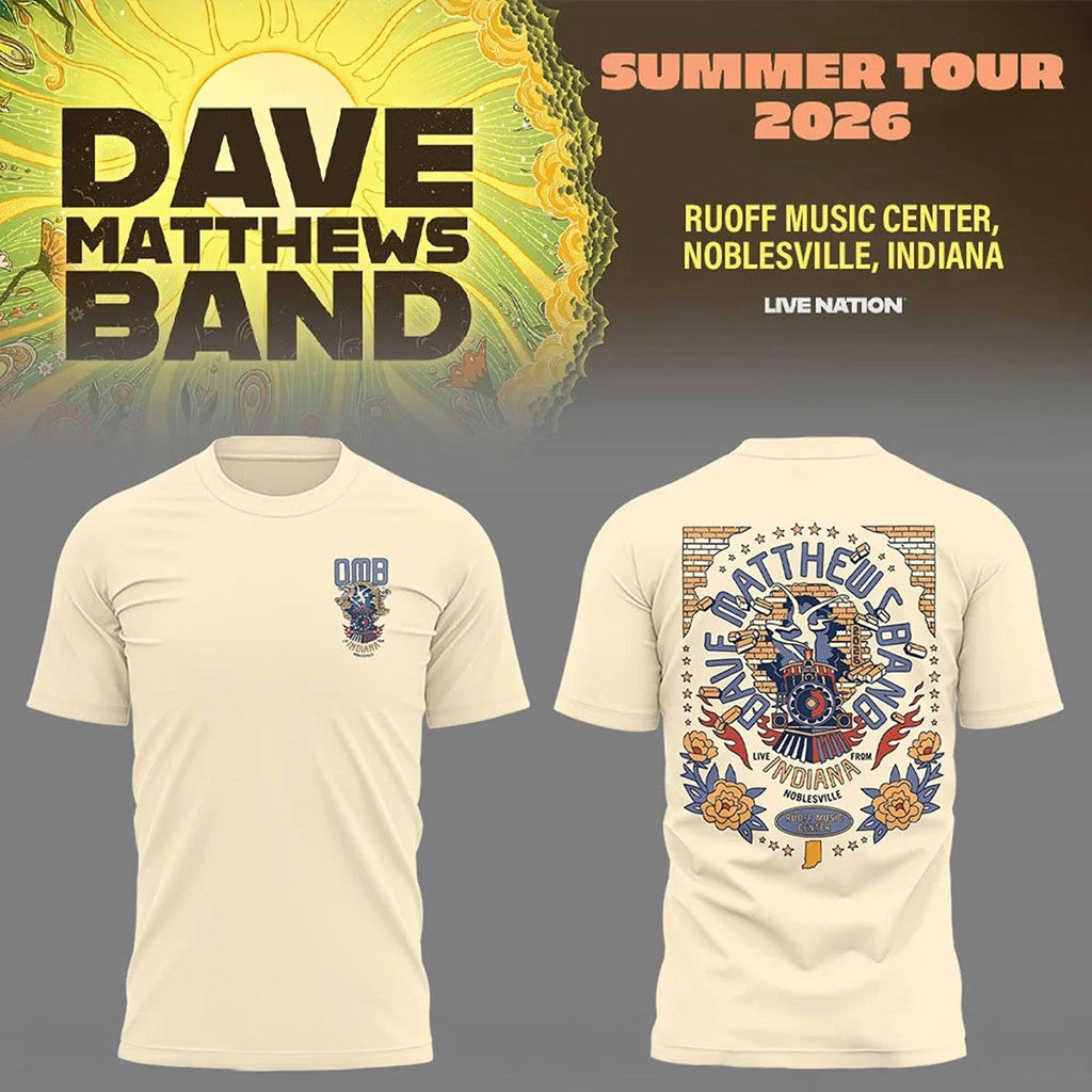 Dave Matthews Band Summer Tour 2026 Noblesville Indiana Shirt DMB Merch Gift For Music Fans - Merchluma