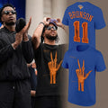 New York Knicks Jalen Brunson 11 Signatures Print X Ray T-Shirt NY Knicks Merch Gift For Fan - Merchluma