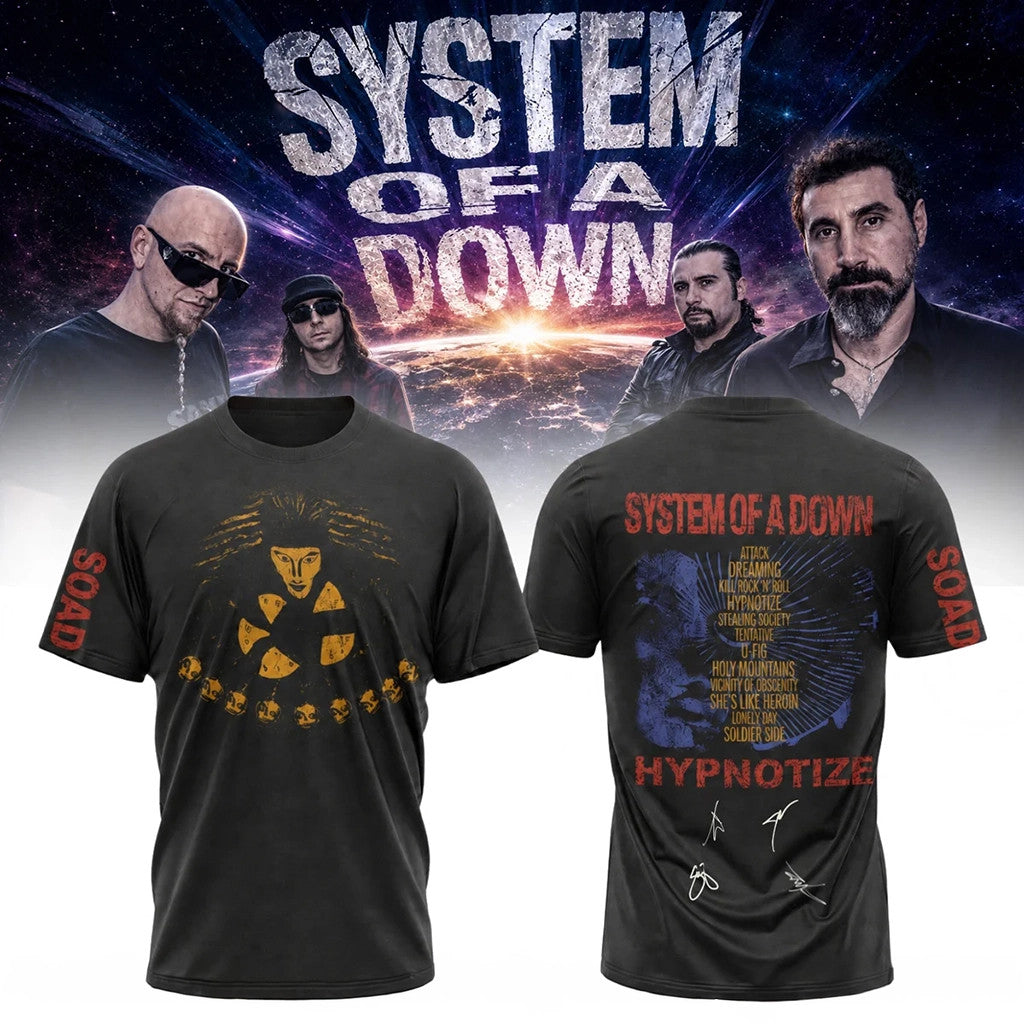 System Of A Down Merch 2026 System Of A Down Hypnotize T-Shirt Gift For Band Fans - Merchluma