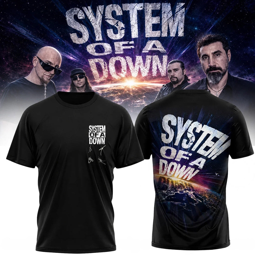 System Of A Down Merch 2026 System Of A Down Tour Signature Shirt Music Gift For Husband - Merchluma