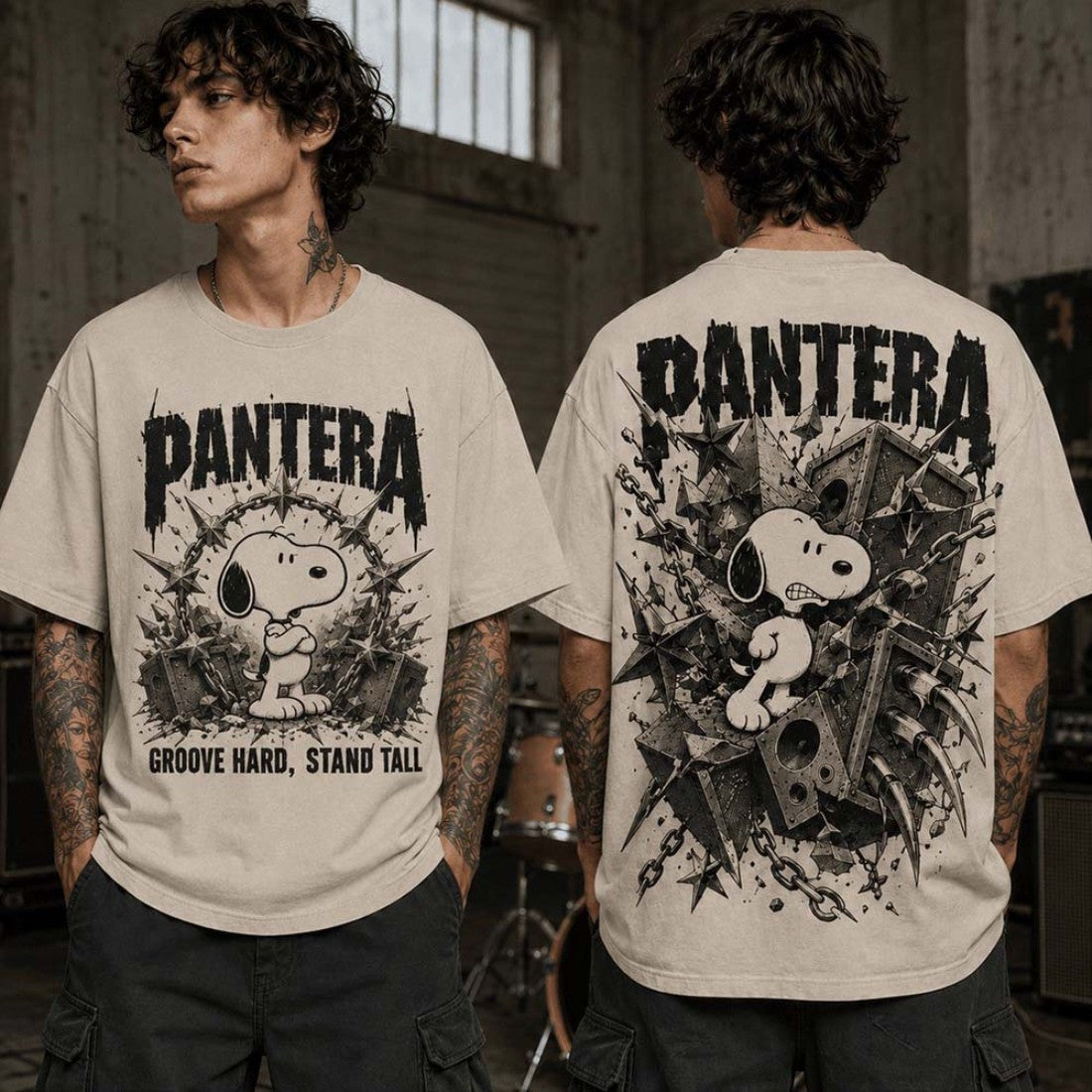 Snoopy X Patera Grove Hard Stand Tall T-Shirt Patera Merch Trendy Gifts For Fans - Merchluma