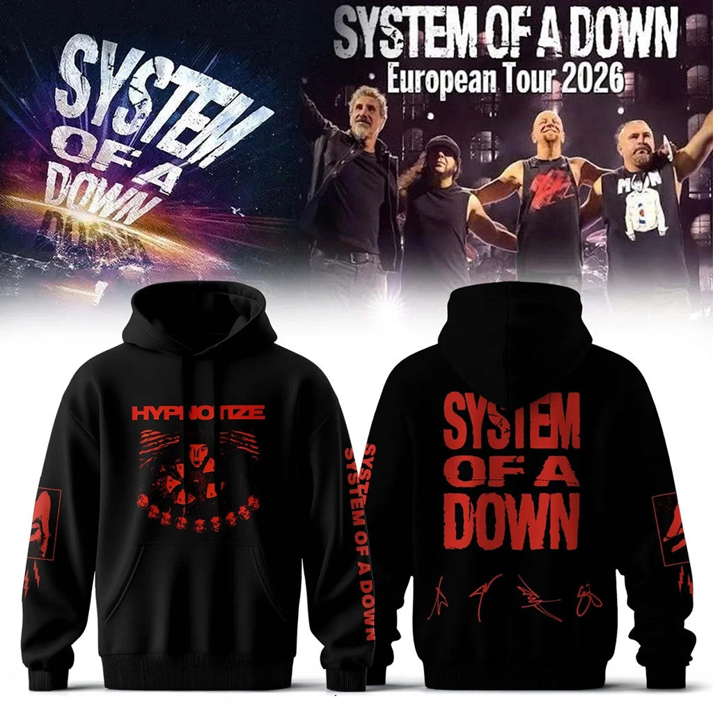 System Of A Down Hypnotize 2026 Hoodie SOAD Tour Merch Best Gift For Band Fans - Merchluma