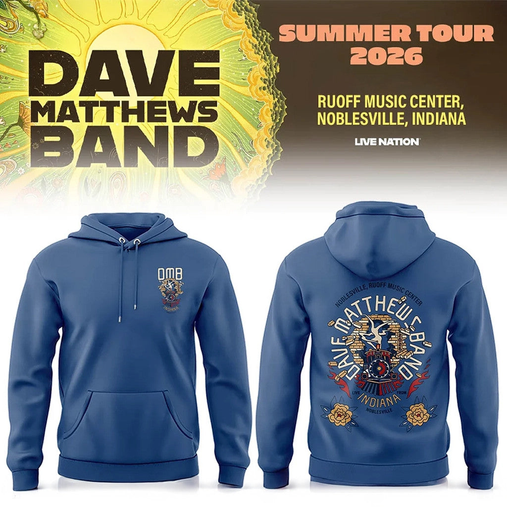 Dave Matthews Band Summer Tour 2026 Noblesville Indiana Hoodie DMB Merch Music Lover Gifts - Merchluma