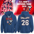 USA Soccer X Peanuts Hoodie 2026 USMNT Merch Soccer Fan Apparel Gift for Brothers - Merchluma