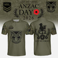 New Zealand Warriors Anzac Day 2026 Polo Shirt Lest We Forget Shirts NZ Warriors Merch - Merchluma