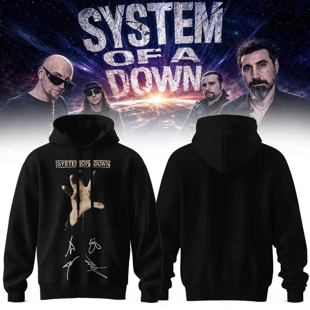 SOAD Merch 2026 System Of A Down Signature Hoodie Music Fan Apparel Gifts For Dad - Merchluma