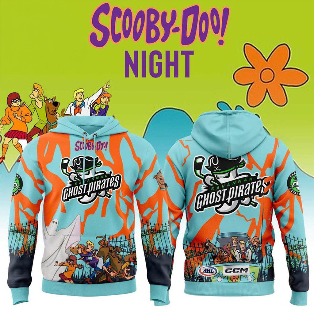 Savannah Ghost Pirates X Scooby Doo Night 2026 Hoodie Savannah Ghost Pirates Merch Fan Gifts - Merchluma
