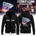 SOAD Merch 2026 System Of A Down Europe UK Stadium Tour Signed Zip Hoodie Best Gift For Fans - Merchluma