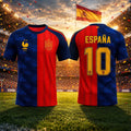 Spain Vs France 2026 World Cup Split Jersey Shirt FIFA Merch Gifts For Football Lovers - Merchluma