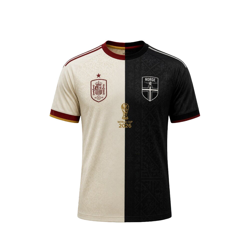 Spain X Norway 2026 FIFA World Cup Mashup Jersey Shirt Game Day Gift For Football Fans - Merchluma