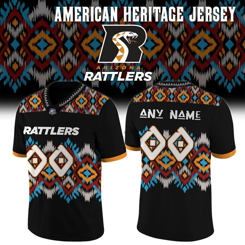 Personalized Arizona Rattlers Native American Heritage 2026 Jersey Shirt Arizona Rattlers Merch - Merchluma