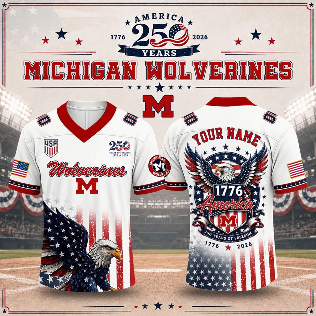 Personalized Ohio State Buckeyes X 250 Years Of Freedom USA Jersey Buckeyes Merch 2026 Fan Gift - Merchluma