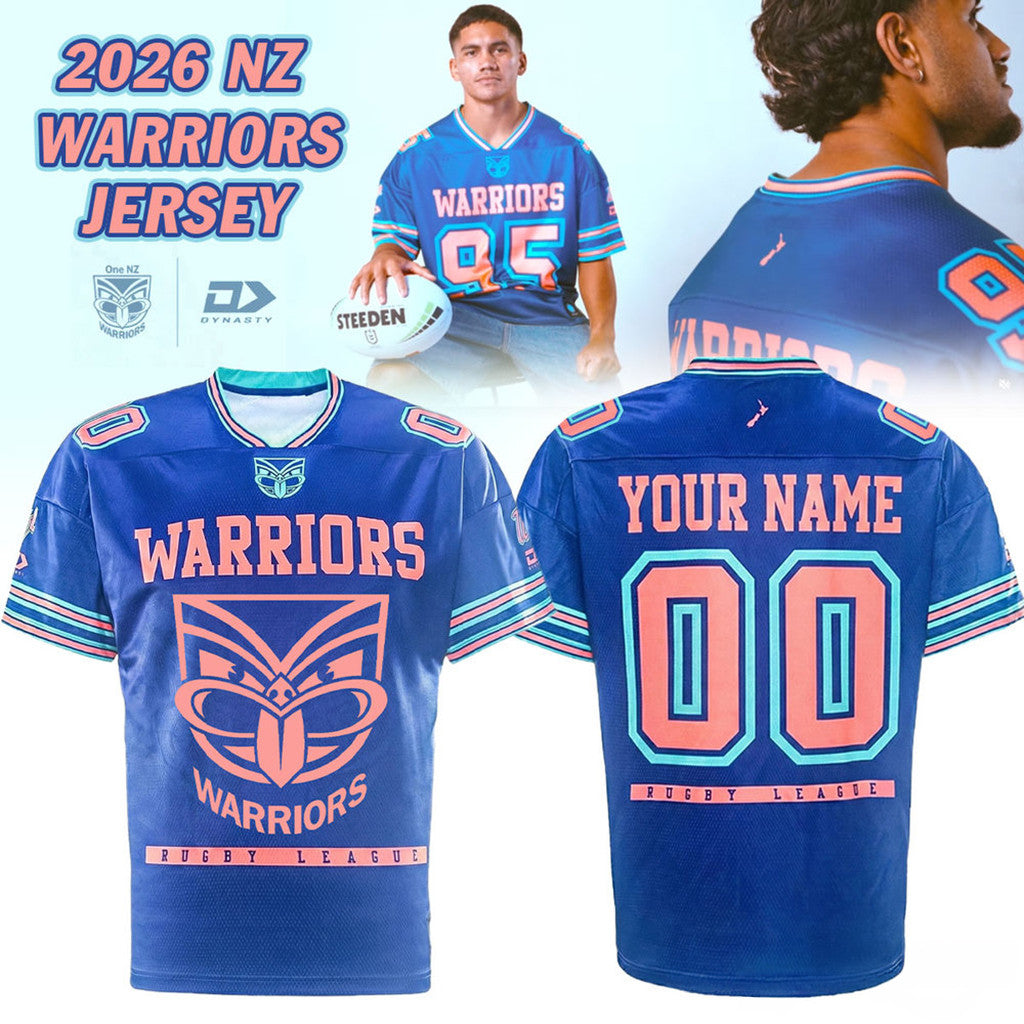 Personalized New Zealand Warriors Magic Round Jersey Shirt 2026 NZ Warriors Merch Fan Gifts - Merchluma
