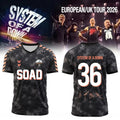 System Of A Down Merch 2026 SOAD Europe UK Stadium Tour 2026 Signature Jersey Music Lover Gifts - Merchluma