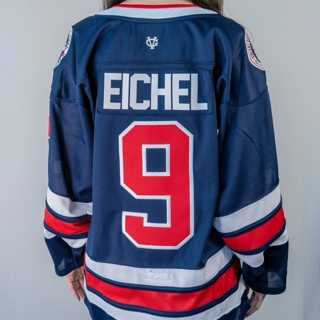 Prince St Pizza Merch 2026 Pizza USA Eichel Hockey Jersey #9 Eichel Jersey Gift For Hockey Fans - Merchluma