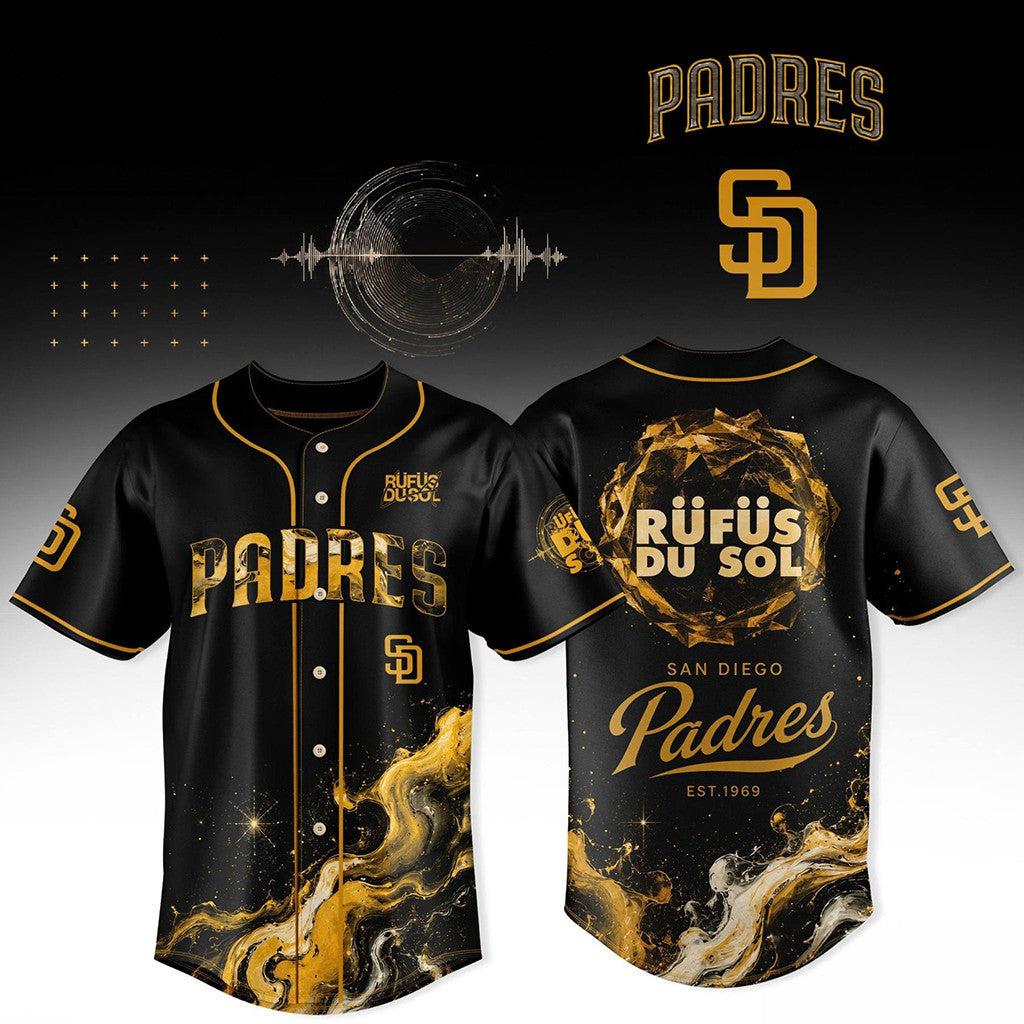 Rufus Du Sol X San Diego Padres Baseball Jersey 2026 Rufus Du Sol Tour Merch Gift For Fans - Merchluma