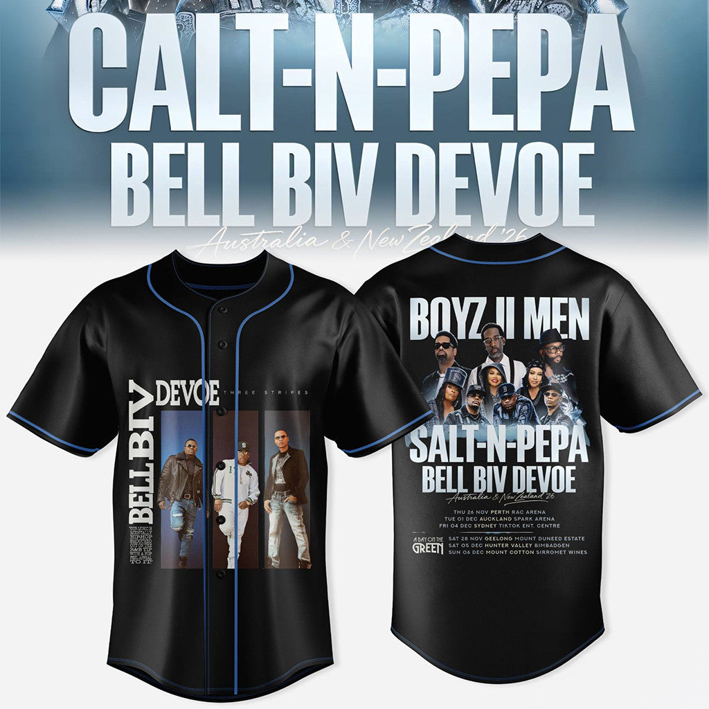 Salt N Pepa Boyz II Men Bell Biv Devoe Concert Baseball Jersey Salt N Pepa Merch 2026 Fan Gifts - Merchluma