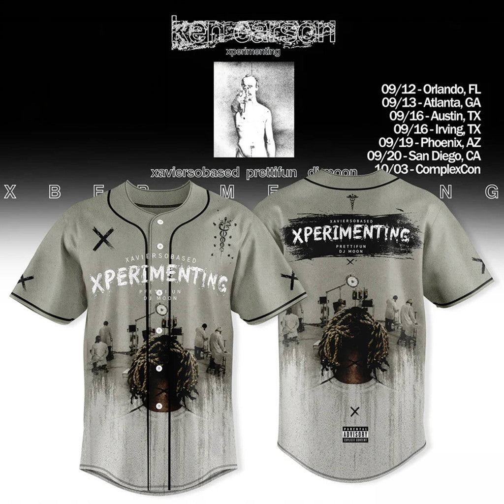 Ken Carson Xperimenting Tour Baseball Jersey 2026 Ken Carson Merch Gift For Hip Hop Fans - Merchluma