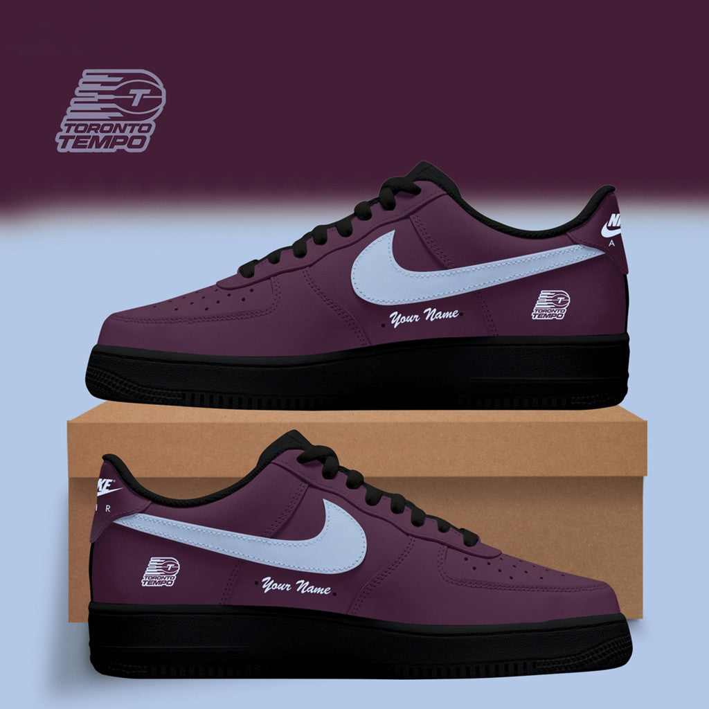 Custom Toronto Tempo WNBA X Back 2 Black Shoes Sneakers Toronto Tempo Merch Gift For Fans - Merchluma