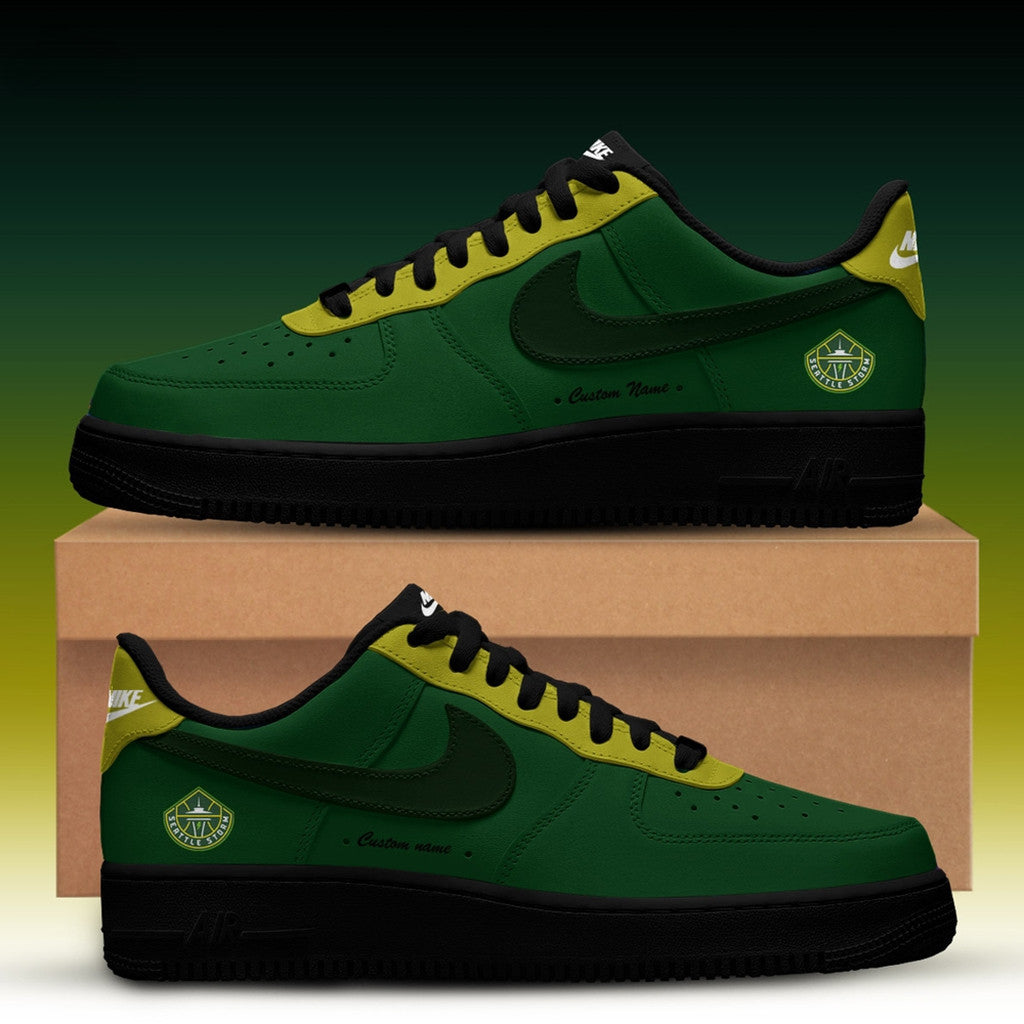 Personalized Seattle Storm WNBA X Back 2 Black Shoes Sneakers Seattle Storm Merch 2026 - Merchluma