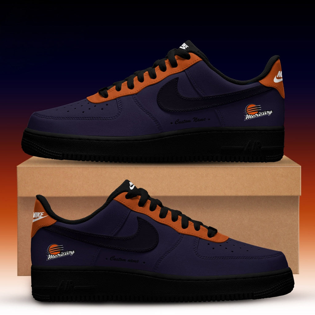 Phoenix Mercury WNBA X Back 2 Black Shoes Sneakers 2026 Phoenix Mercury Merch Gift For Fans - Merchluma