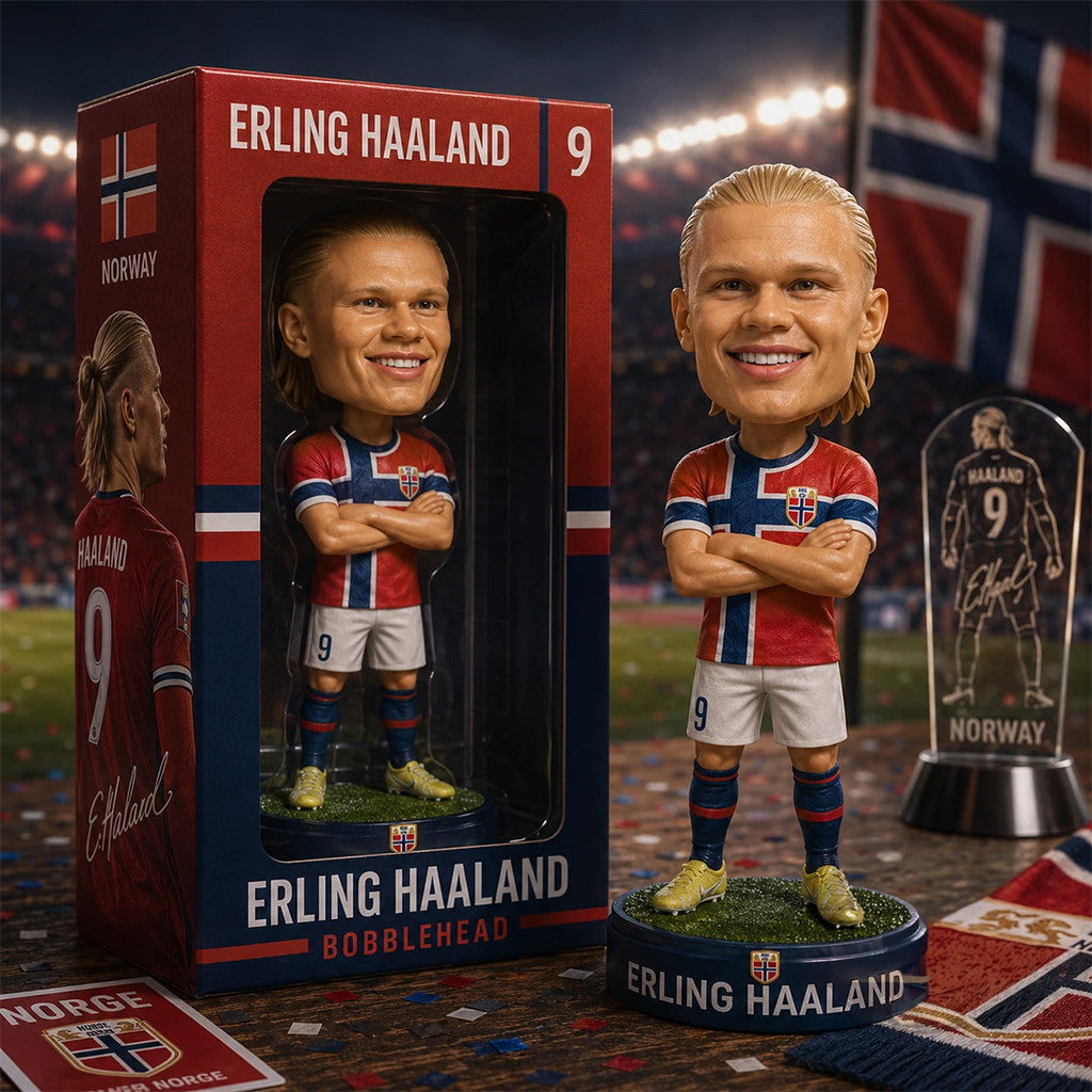 Erling Haaland Norway National Football Team Bobblehead Funko Pop #9 Erling Haaland WC Merch - Merchluma