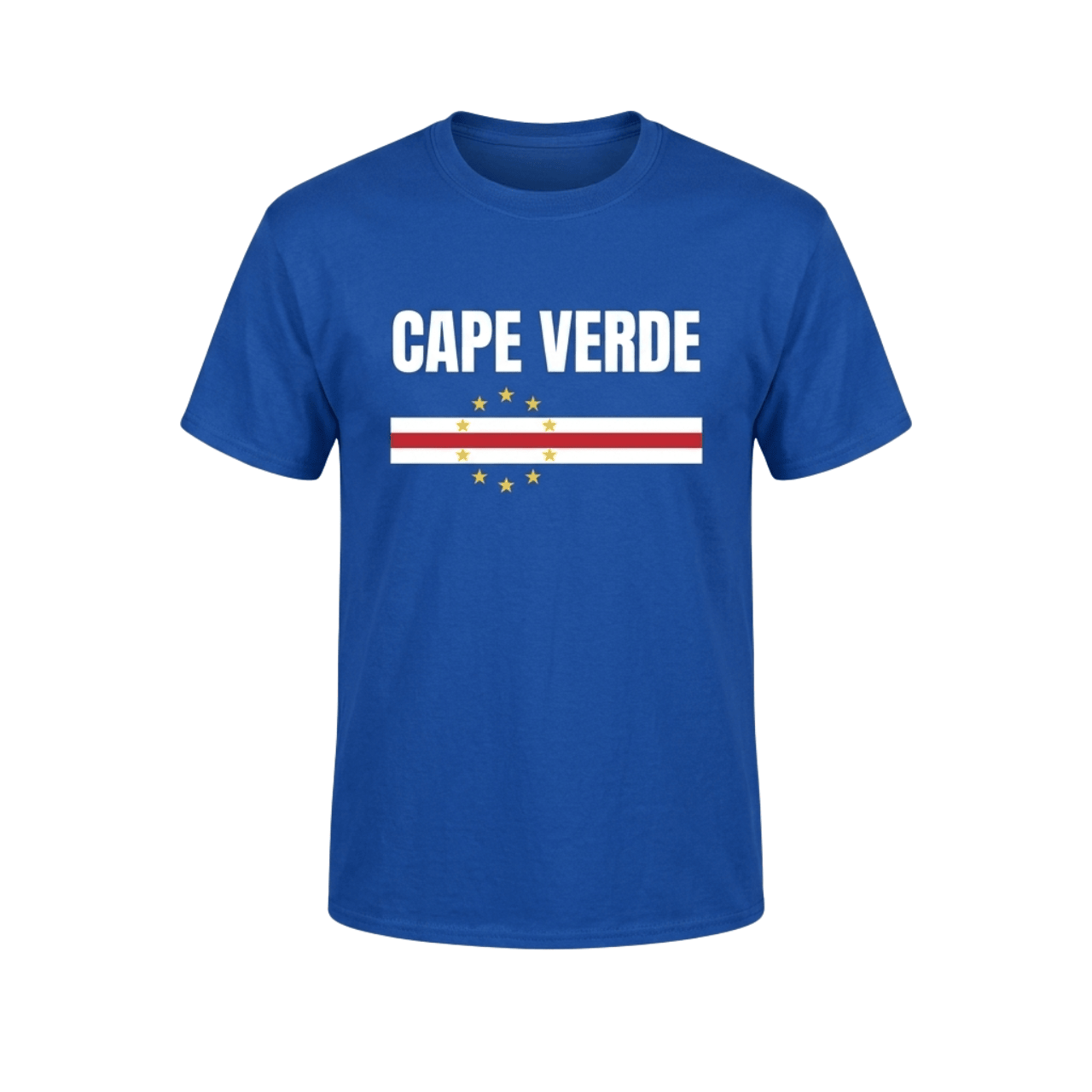 Cape Verde Flag National Striped T-Shirt Cape Verde Merch Gift For Fans - Merchluma
