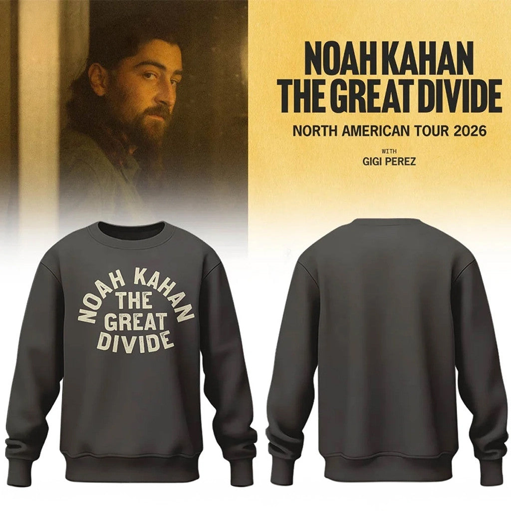 Noah Kahan Tour Merch 2026 The Great Divide Tour Sweatshirt Gifts For Music Fans - Merchluma