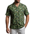 Tropical Jungle Green Hawaiian Shirt Dense Foliage Print Aloha Shirt Special Gift For Dad - Merchluma